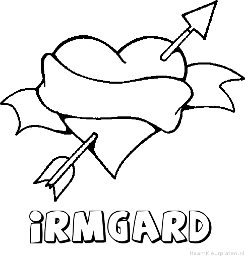 Irmgard liefde kleurplaat