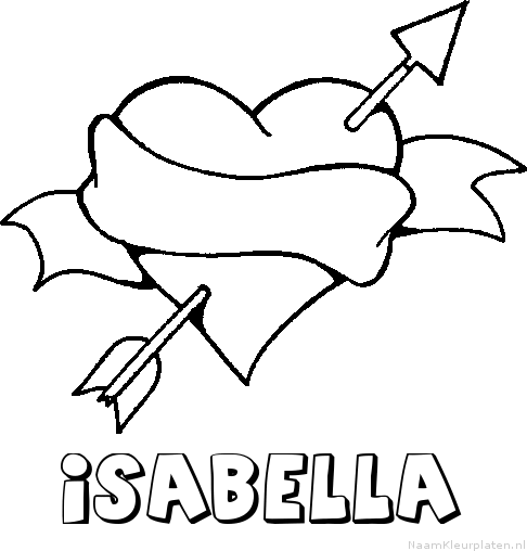 Isabella liefde kleurplaat