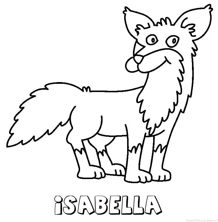 Isabella vos kleurplaat