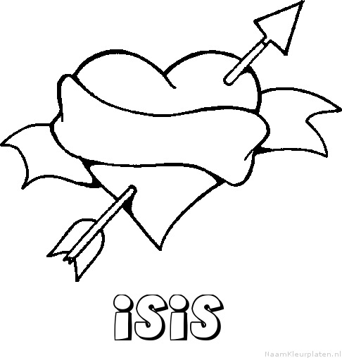 Isis liefde kleurplaat