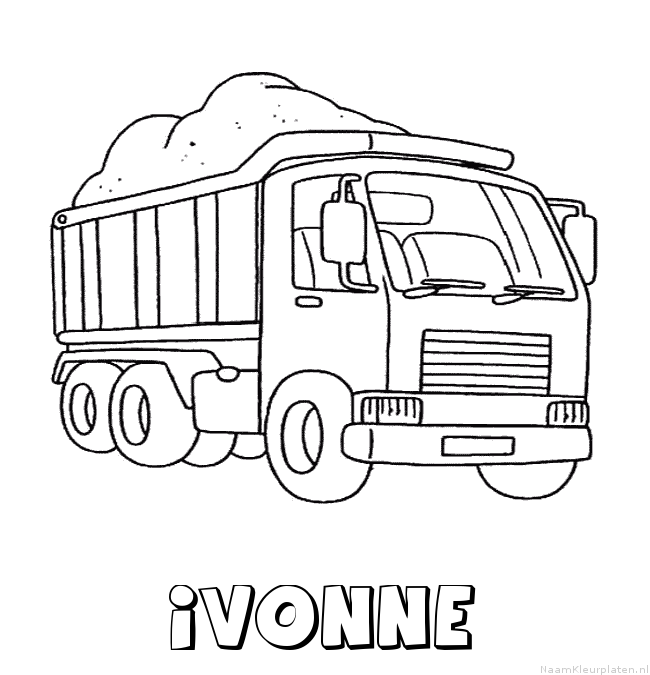 Ivonne vrachtwagen kleurplaat