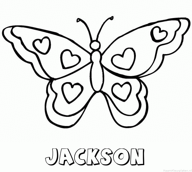 Jackson vlinder hartjes