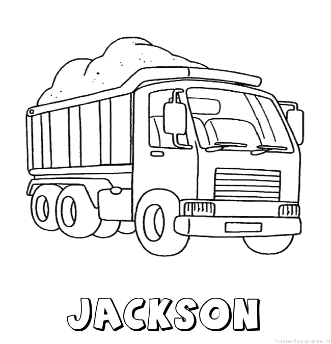 Jackson vrachtwagen kleurplaat