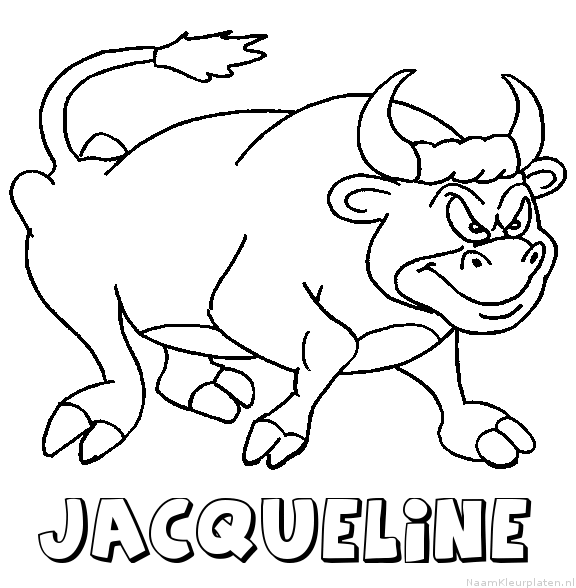 Jacqueline stier kleurplaat