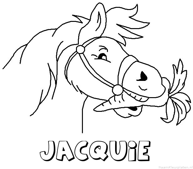 Jacquie paard van sinterklaas kleurplaat