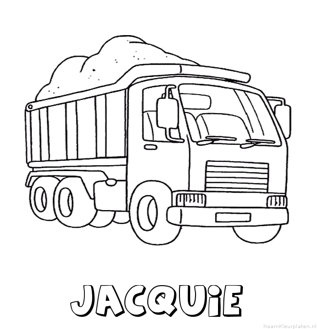 Jacquie vrachtwagen kleurplaat