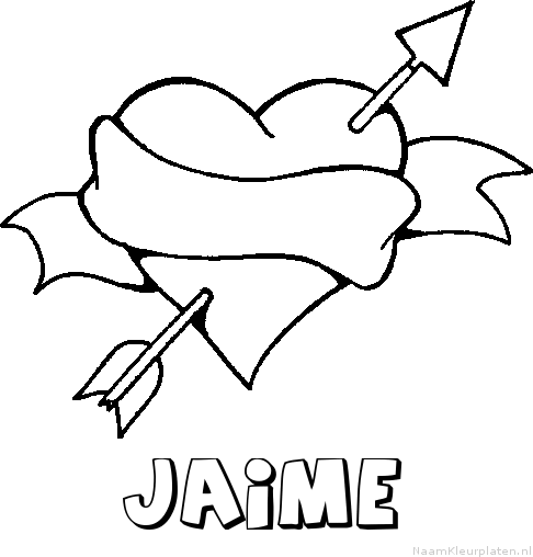 Jaime liefde kleurplaat