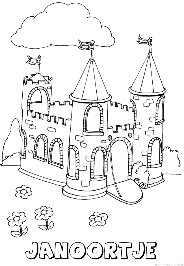 Janoortje kasteel kleurplaat