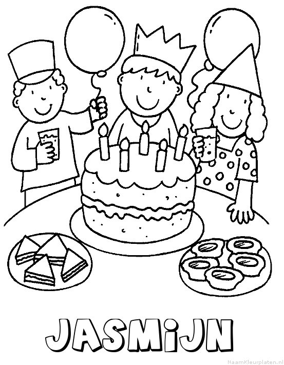 Jasmijn verjaardagstaart