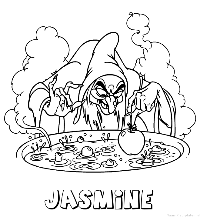 Jasmine heks kleurplaat