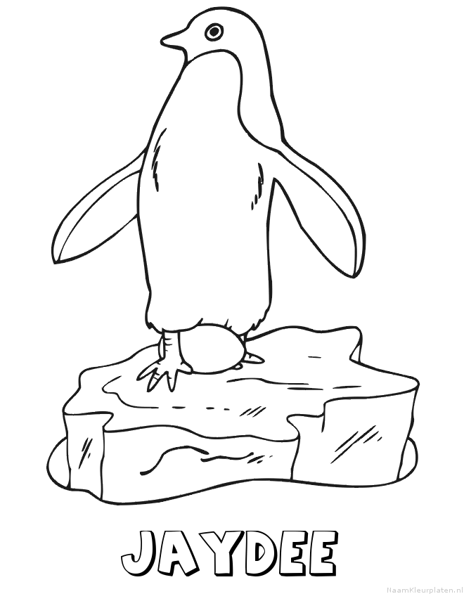 Jaydee pinguin kleurplaat