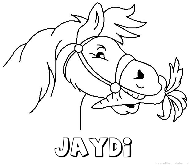 Jaydi paard van sinterklaas kleurplaat