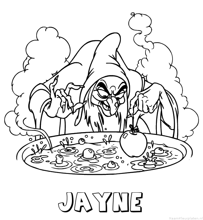 Jayne heks kleurplaat