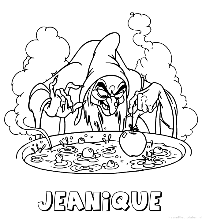 Jeanique heks kleurplaat