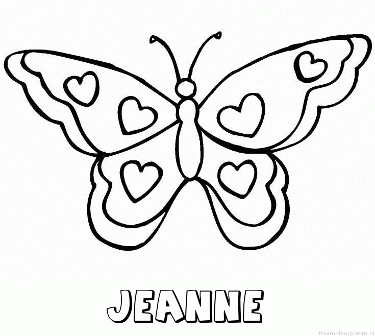Jeanne vlinder hartjes