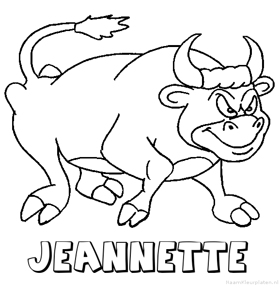 Jeannette stier kleurplaat