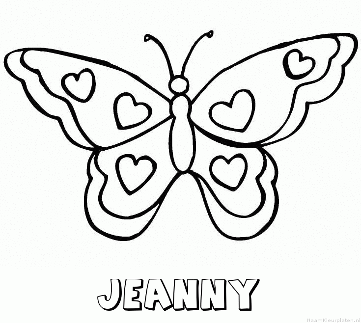 Jeanny vlinder hartjes