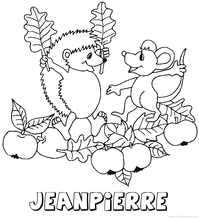 Jeanpierre egel kleurplaat