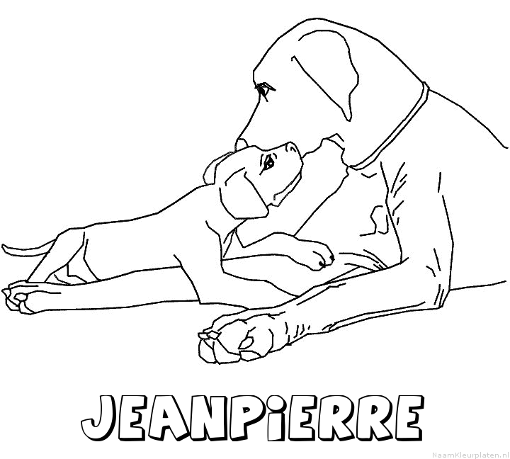 Jeanpierre hond puppy kleurplaat