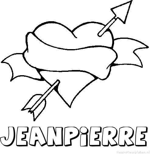 Jeanpierre liefde kleurplaat