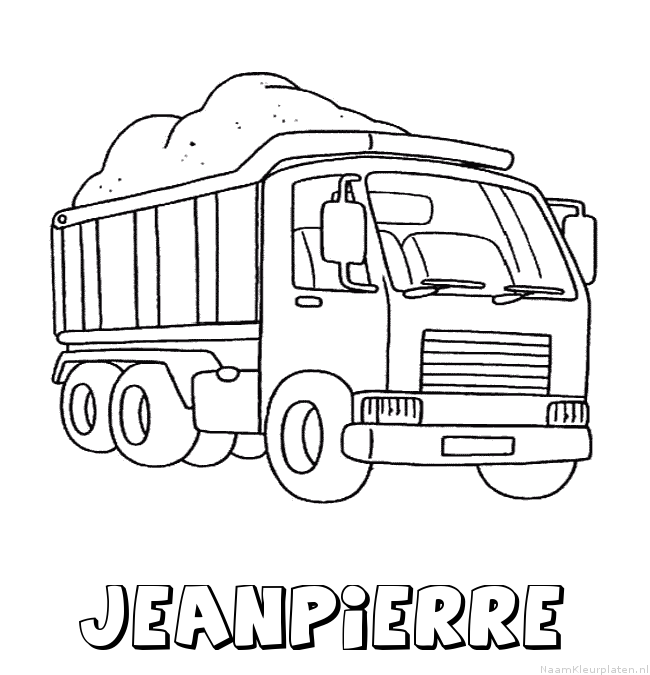 Jeanpierre vrachtwagen kleurplaat