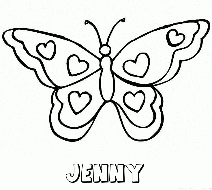 Jenny vlinder hartjes