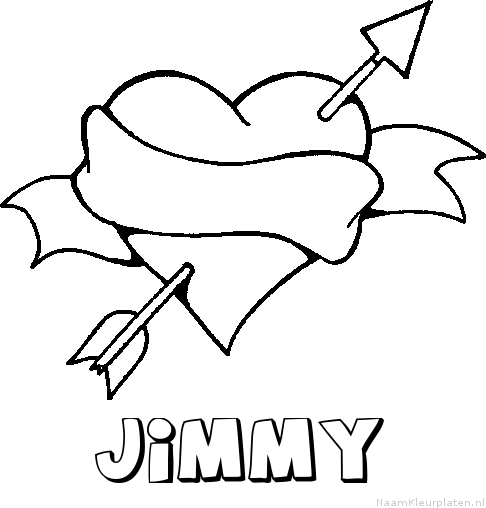Jimmy liefde kleurplaat