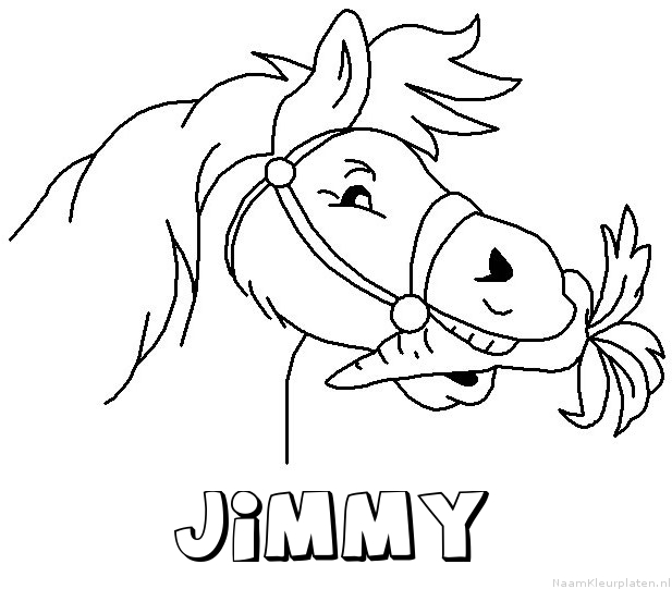 Jimmy paard van sinterklaas kleurplaat