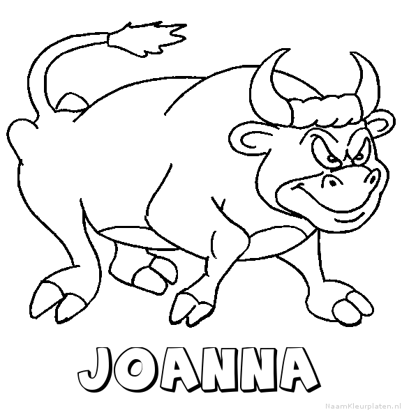 Joanna stier kleurplaat