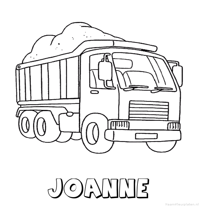Joanne vrachtwagen kleurplaat