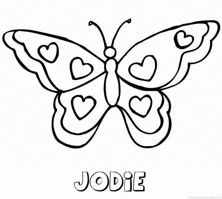 Jodie vlinder hartjes