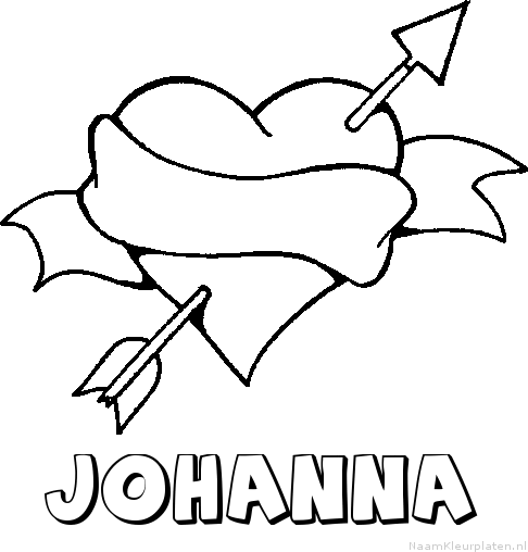 Johanna liefde kleurplaat