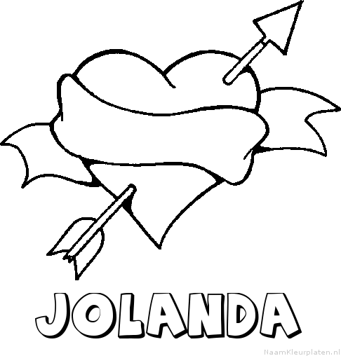 Jolanda liefde kleurplaat