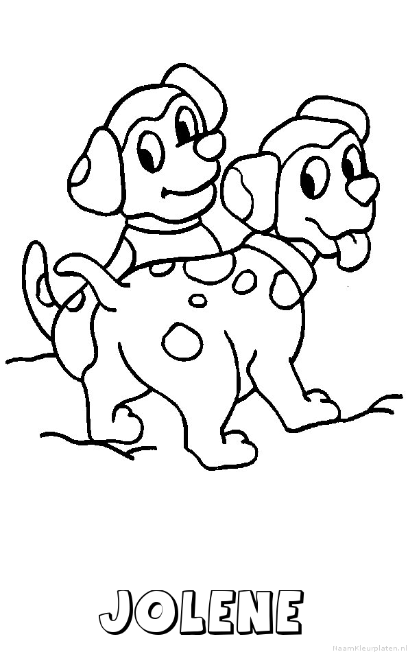 Jolene hond puppies kleurplaat