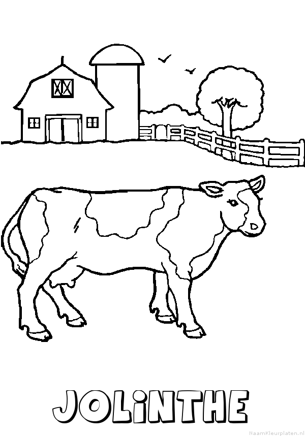 Jolinthe koe kleurplaat