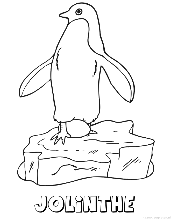 Jolinthe pinguin kleurplaat