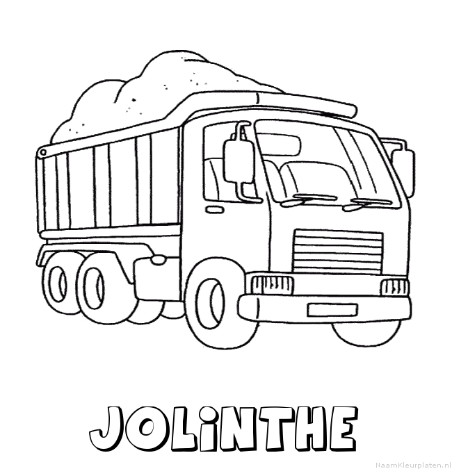 Jolinthe vrachtwagen kleurplaat