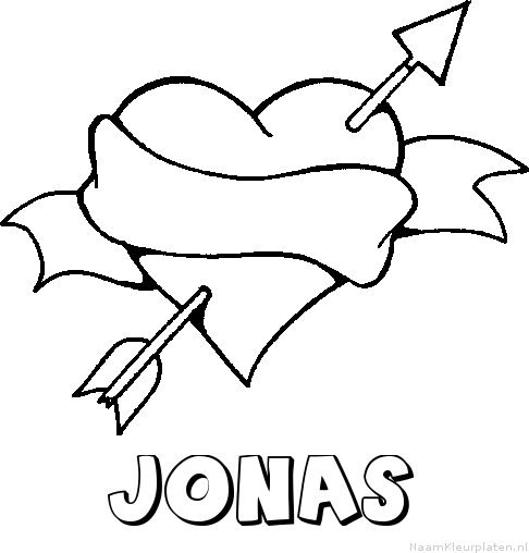 Jonas liefde kleurplaat
