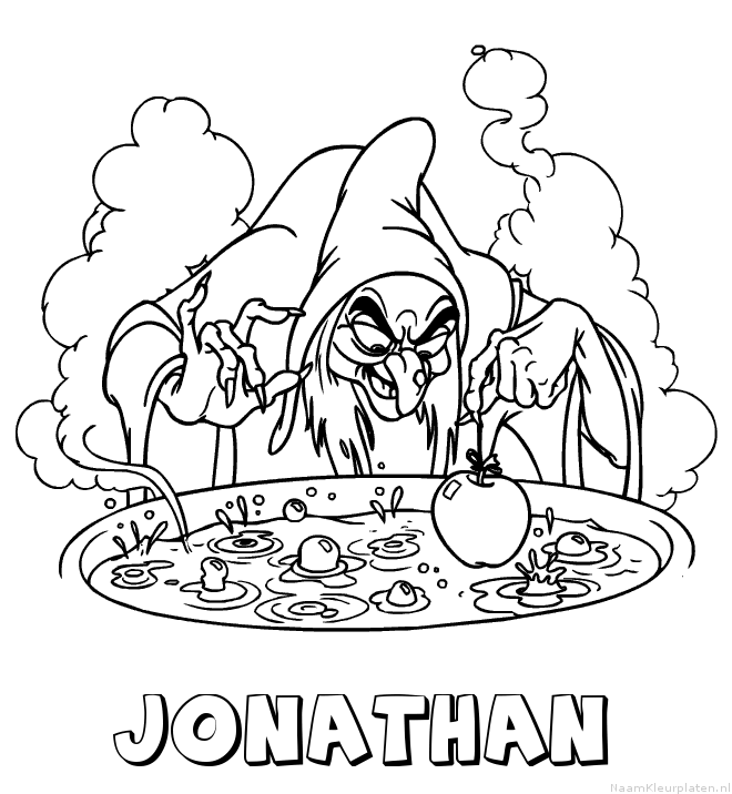Jonathan heks kleurplaat