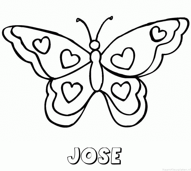 Jose vlinder hartjes