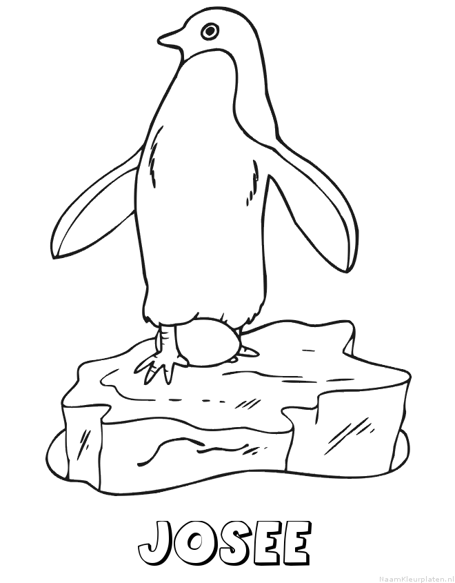 Josee pinguin kleurplaat