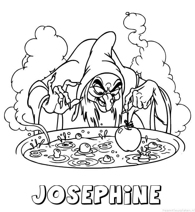 Josephine heks kleurplaat