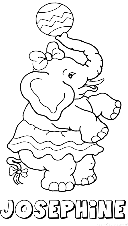 Josephine olifant kleurplaat