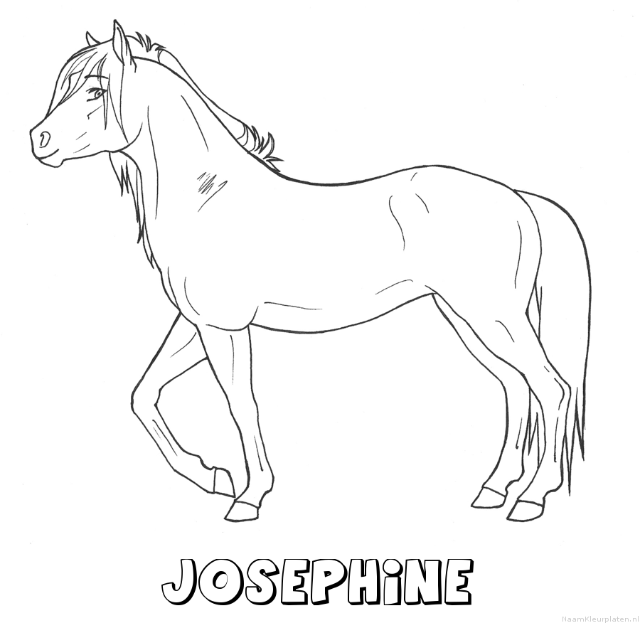 Josephine paard kleurplaat