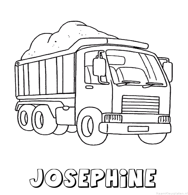 Josephine vrachtwagen kleurplaat