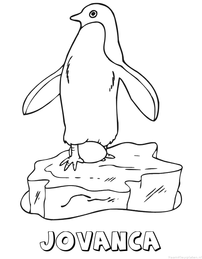 Jovanca pinguin kleurplaat