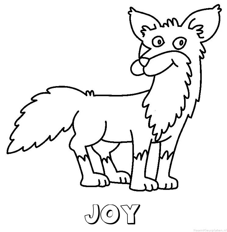 Joy vos kleurplaat