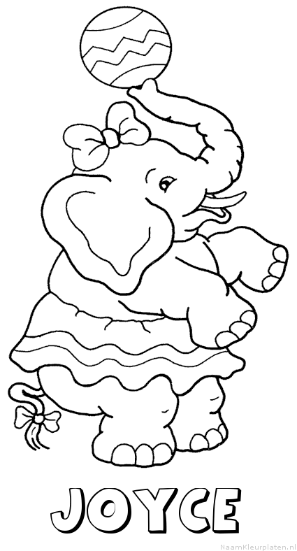 Joyce olifant kleurplaat