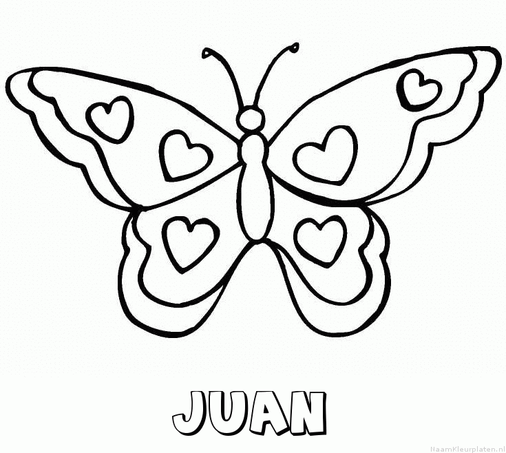 Juan vlinder hartjes