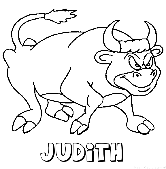 Judith stier kleurplaat